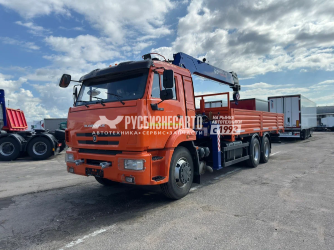 Купить КМУ КАМАЗ 65115-3094-48 (Евро-5) + ИКРАН (DongYang) RS1966 верх.упр. + борт сталь 6,6м. в компании Русбизнесавто - изображение 1