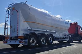ППЦ материаловоз (мука, комбикорм)  BULL (48 м3, 4 отс., алюминий, 3 оси SAF, WABCO, без компр.)
